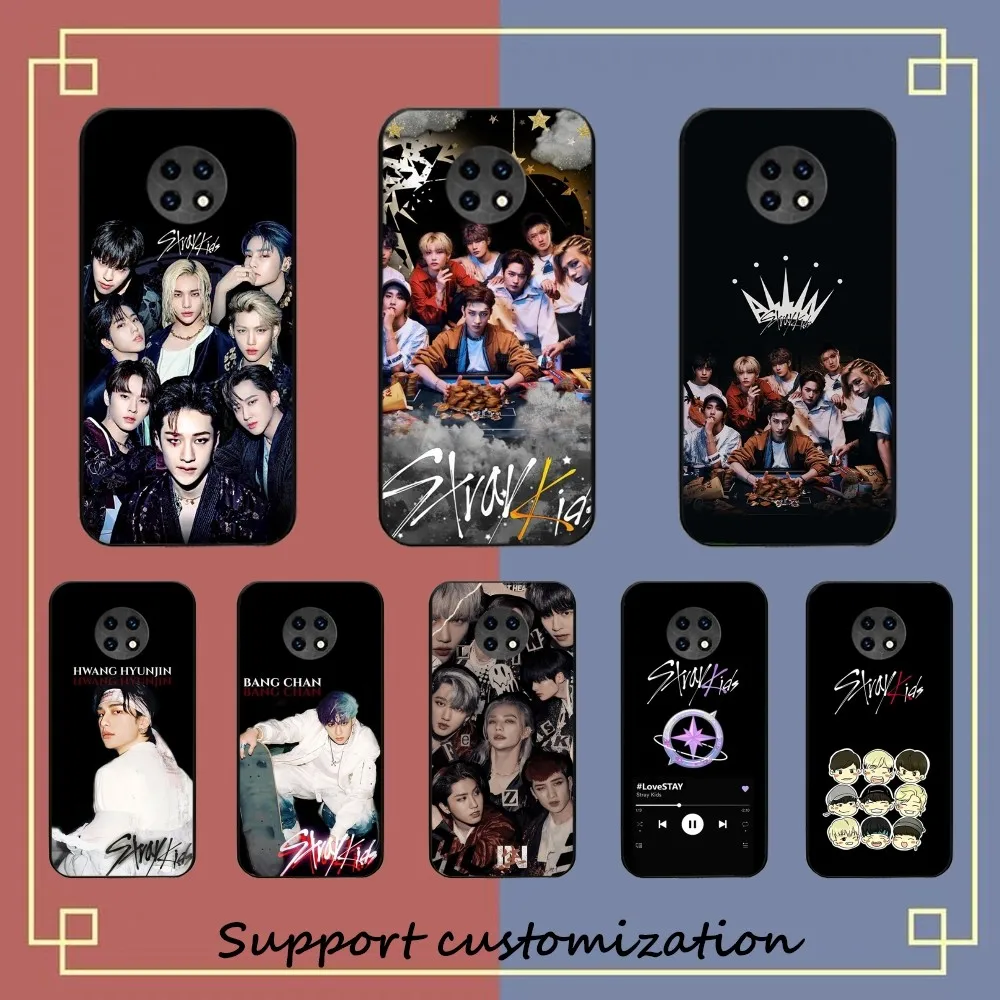 

Group Stray Kids Kpop Black Phone Case For Redmi 5 6 7 8 9 10 plus pro 6 7 8 9 A GO K20 K30 K40 pro plus F3 Fundas