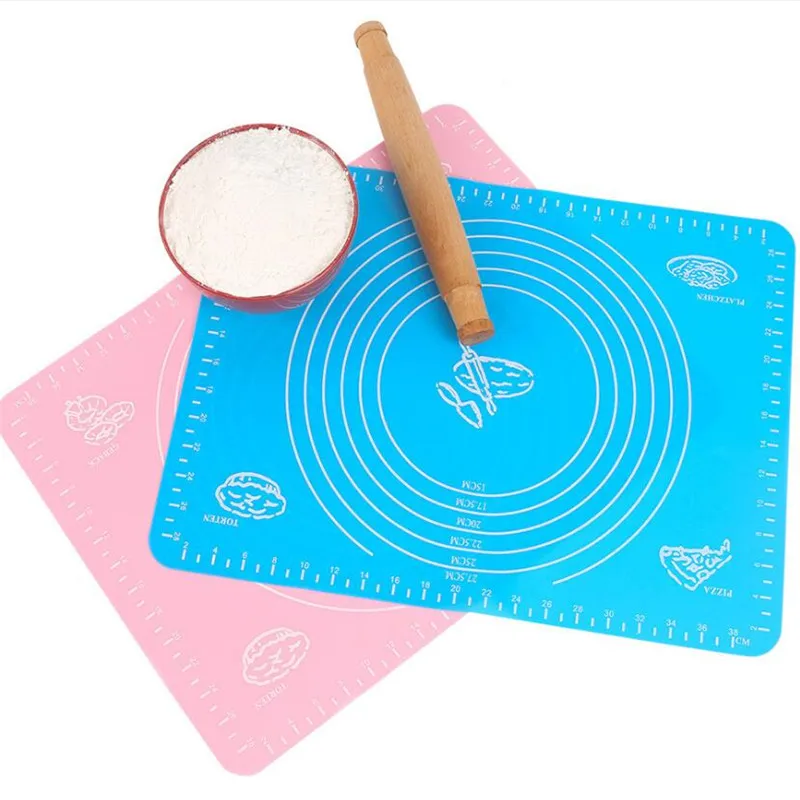 Baking Tools Silicone Mat Increase Non-Stick Thickening Baking Mat Pastry  Rolling Kneading Pad Pizza Dough Kitchen Accessories