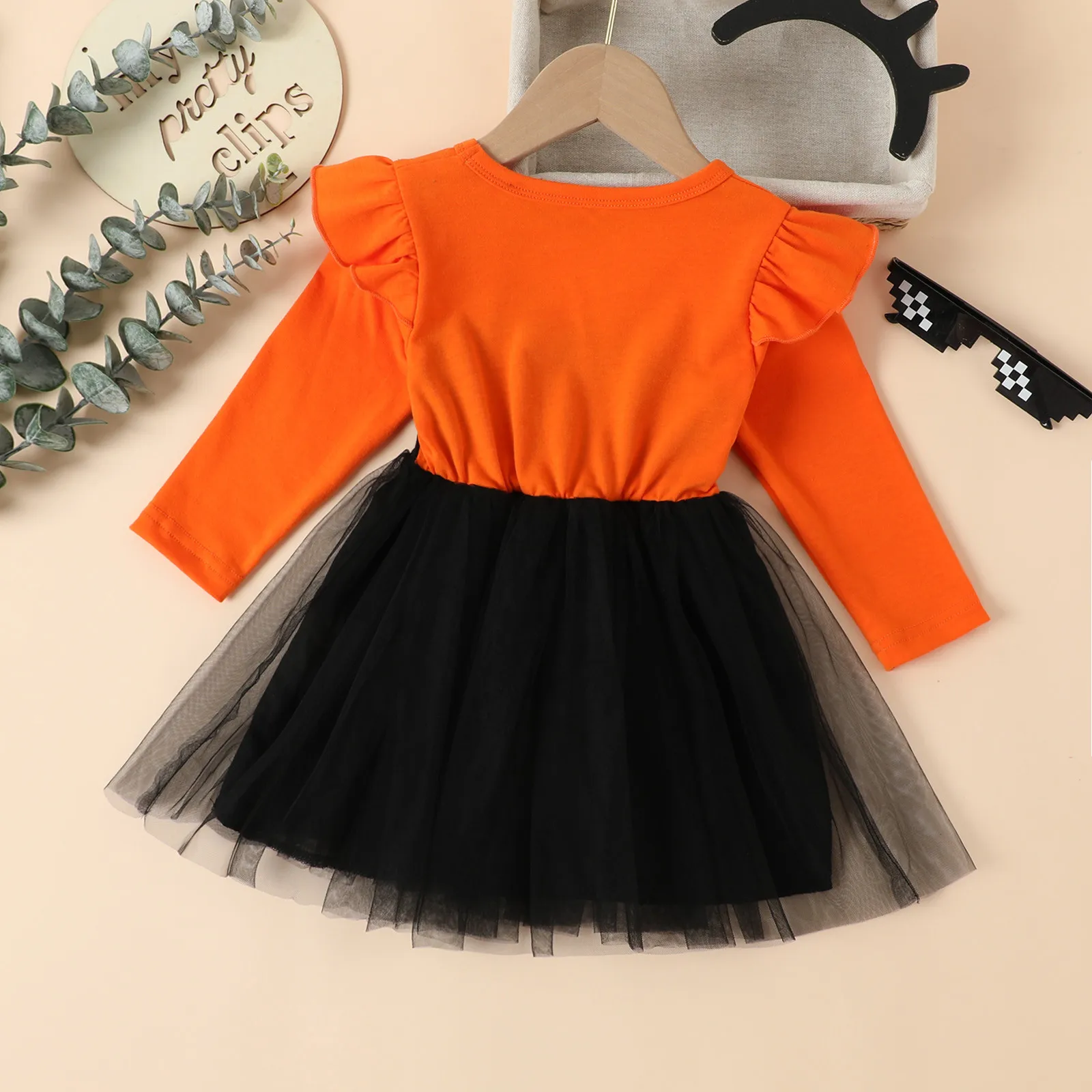 Girls Dress Kids Clothes Toddler Infant Wedding Halloween Cartoon Mesh Tulle Modeling Dress