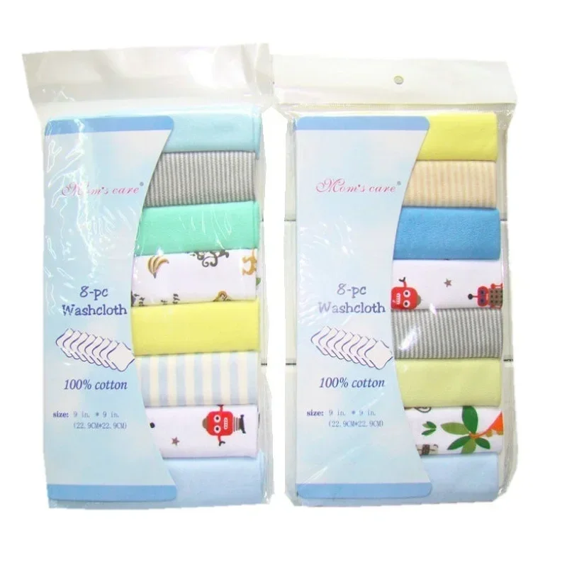 Cotton Newborn Baby Saliva Towel Nursing Towel 8pcs/set Boys Girls Washcloth Handkerchief cotton towel baby towel muslin burp cloth muslin feeding towel