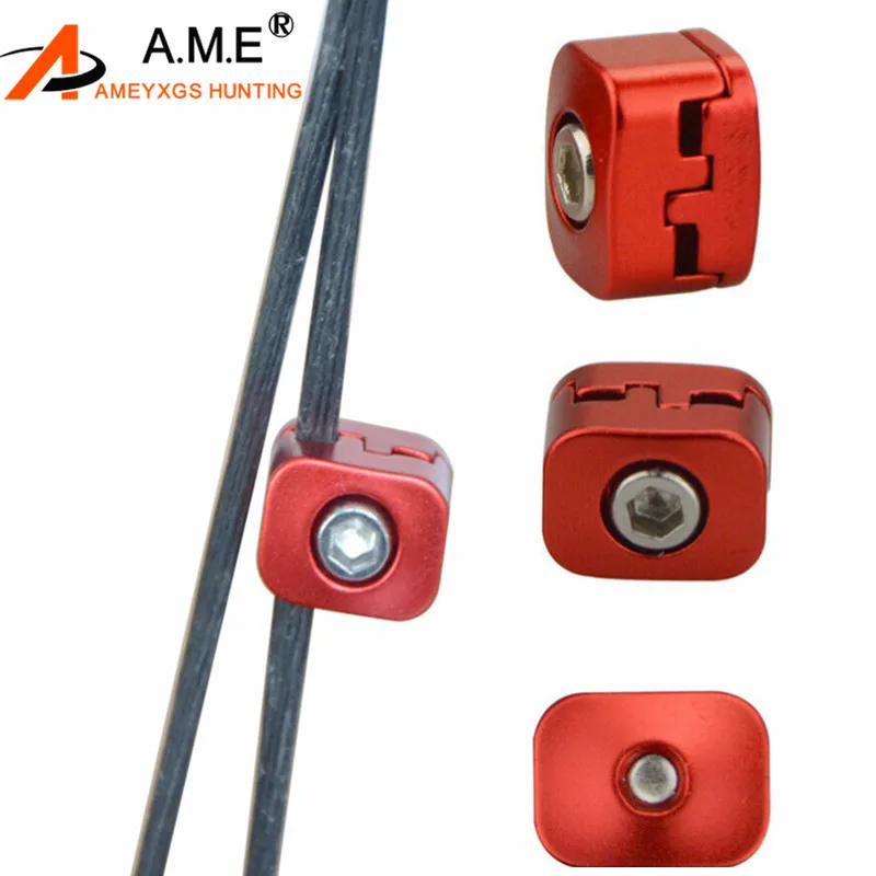 2Pcs Archery Clamps Buckle Drop Away Arrow Rest Metal Cable Fastener