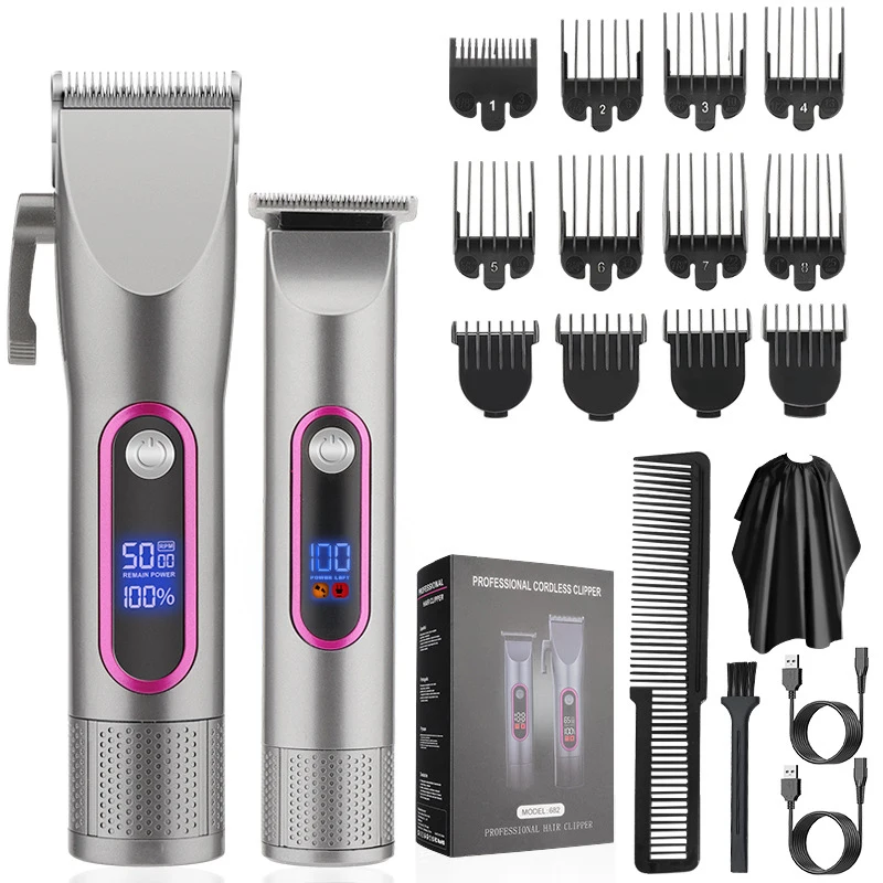 

Hair Clipper Professional Trimmer For Men Cordless Hair cutting Machine Top Quality Instrument Electric Cutter Rechargeable USB