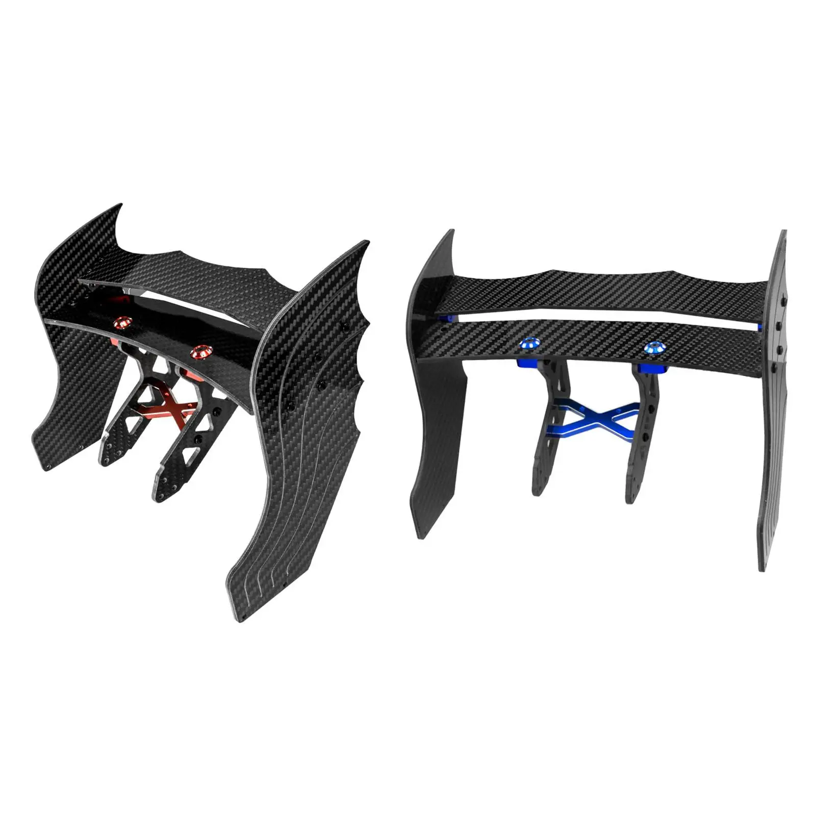 

RC Car Carbon Fiber Tail Wing Easy to Install Adjustable Upgrade Accessories Part for 1/7 RC Car Hobby Toy Vehicles Replacement