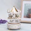 Creative Fantasy Christmas Holiday Decor Carousel Music Box Easy Use Carousel Ferris Wheel Ornaments 1