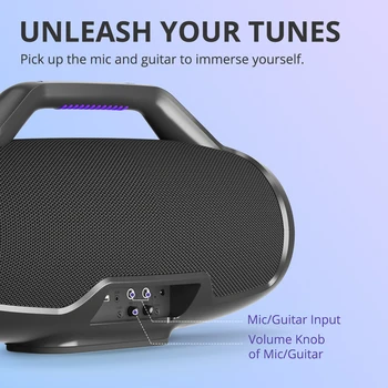 Tronsmart Bang Max Speaker Bluetooth Speaker with 130W, 3 Way Sound System, Sync Up 100+ Speakers, APP Control, Guitar/Mic Input 6