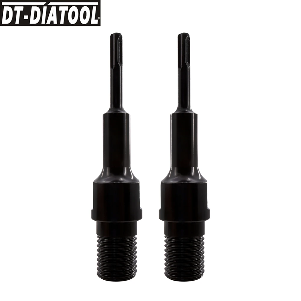 

DT-DIATOOL 2pcs Connecter 1 1/4"-7 UNC Male Thread To SDS-Plus Shank Adapter 1/2 BSP Internal Thread Diamond Drill Core Bits