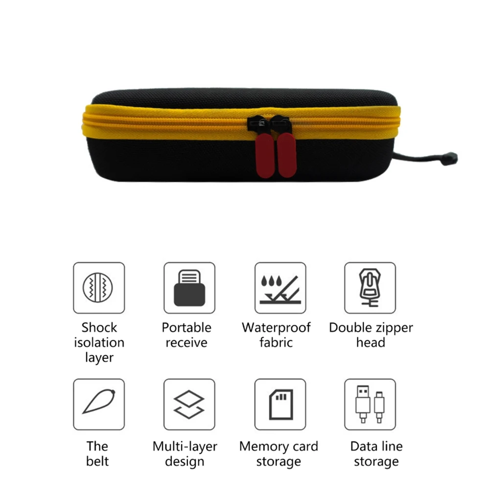 For Retroid Pocket 3 Plus Hard Shell Storage Bag Portable Game Console Carrying Case Pouch Game Card Earphone Organizer Handbag