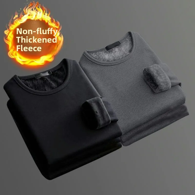 Black + dark grey (fleece-lined two-piece set)