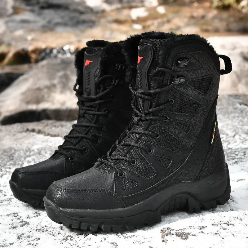 Leather Combat Boots for Men and Women 