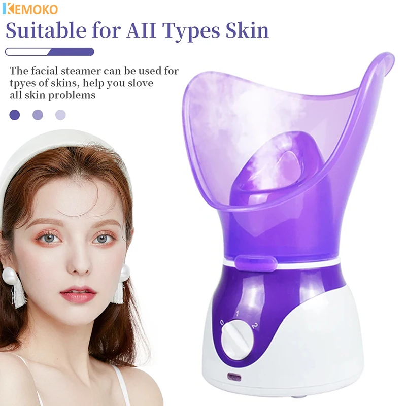 SPA Facial Sprayer Heating Steamer Face Skin Moisturizing Pore Cleaner Facial Hot Fog Steamer Skin Humidifier Machine Home Care