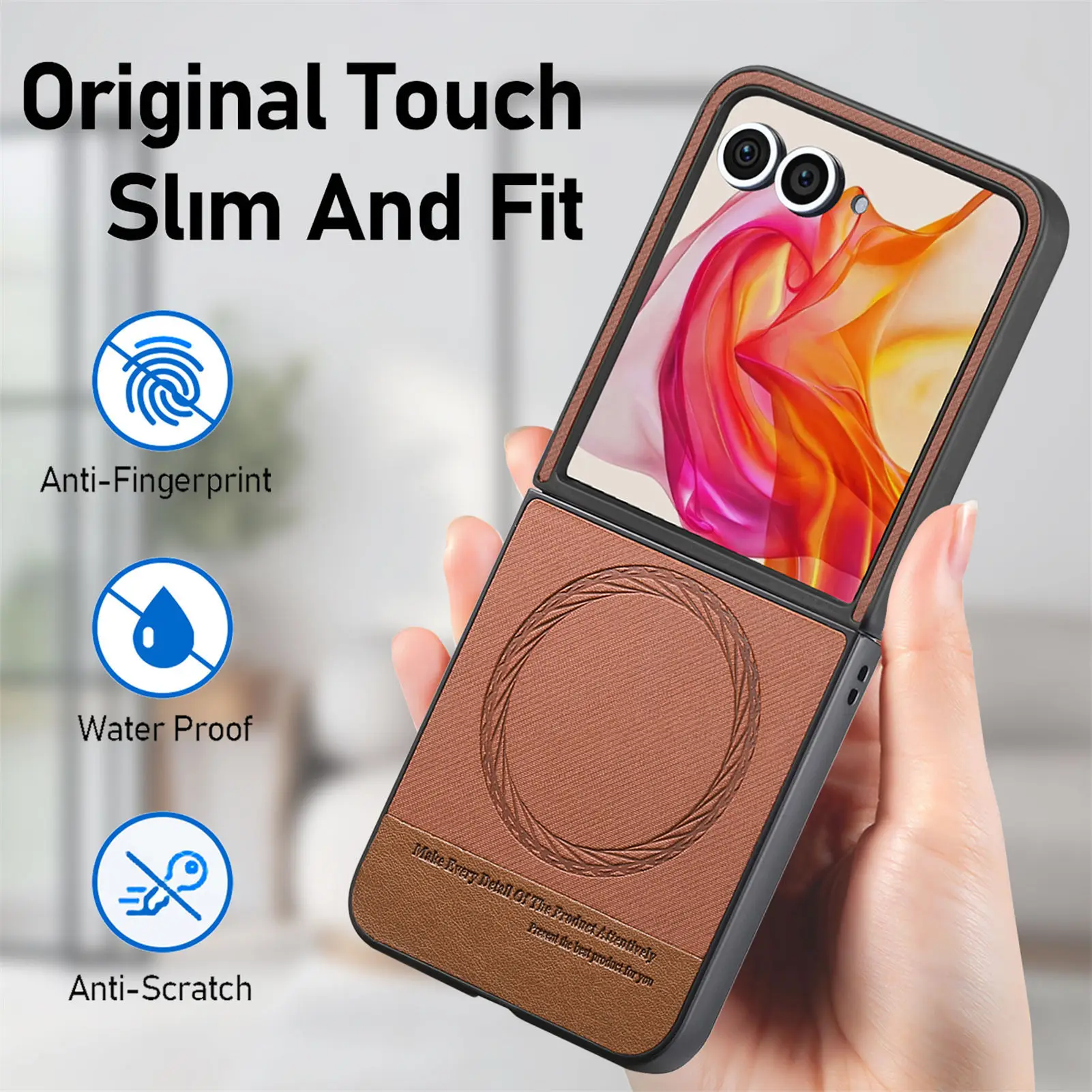 Magnetic Fabric Texture Shockproof Case with Magsafe Compatibility