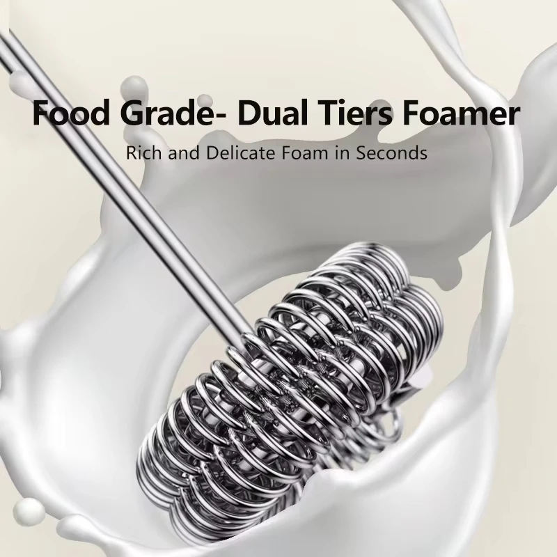 XIAOMI Electric Milk Frother Mini Handheld Wireless Powerful Type-C Rechargeable Convenience Coffee Milk Whipping Kitchen Whisks 2