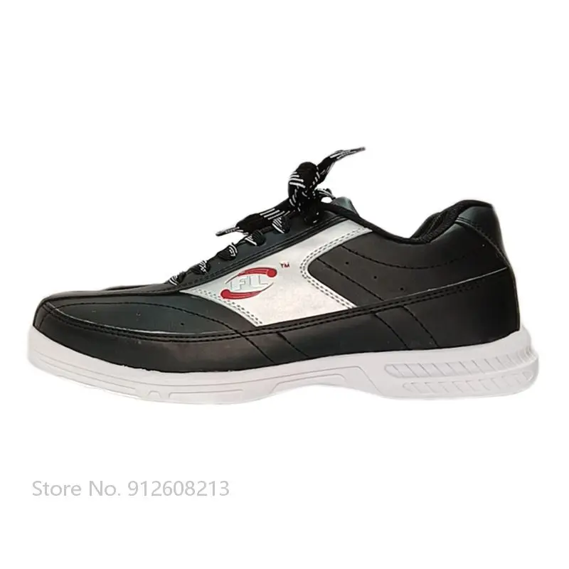 Bowling Supplies Men Skidproof Sole Bowling Shoes Soft Breathable Mens Training Sneakers Indoor Lace-up Sports Footwear 39-46
