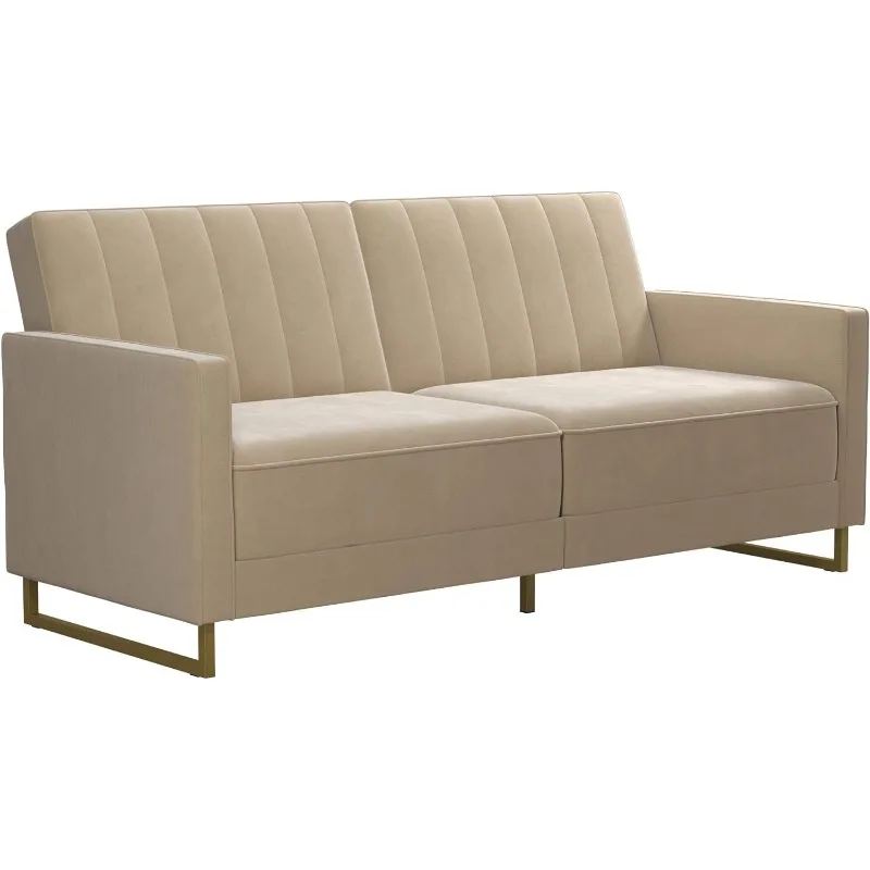 Skylar Coil Futon, Modern Sofa Bed and Couch