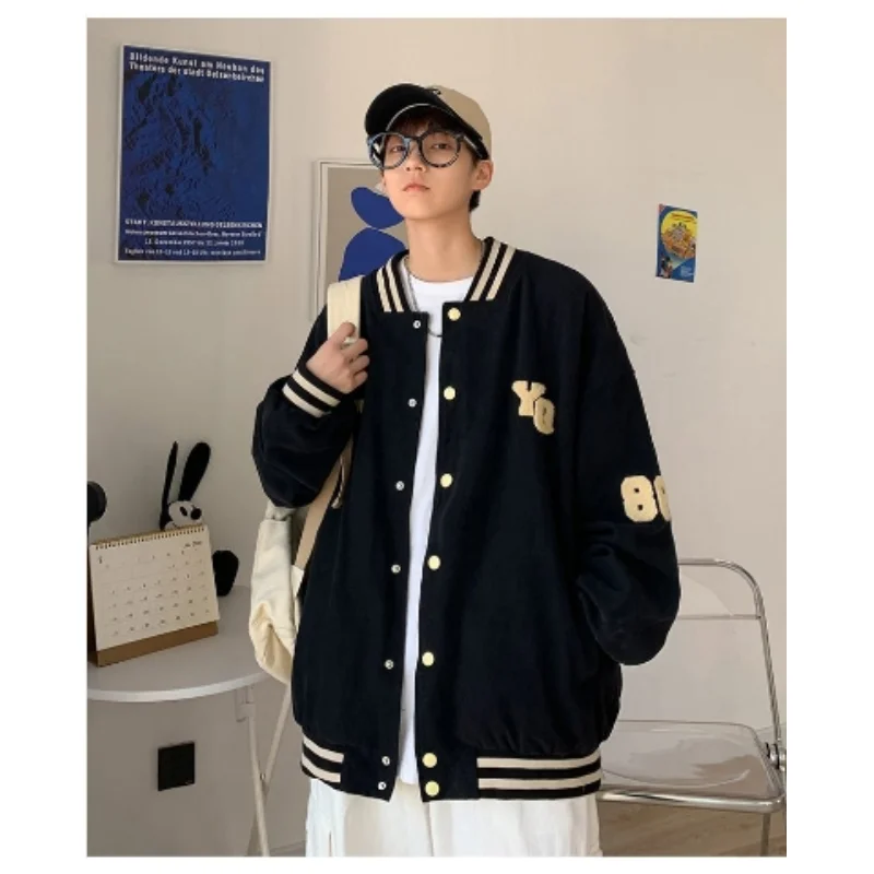 Spring and Autumn Jackets 2023 New Vintage Baseball Suit Trendy Loose Casual Top Men's and Women's Jackets A0057