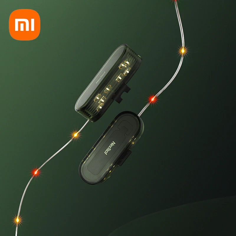 

New Xiaomi Nextool LED Tent String Light Safety Warning Lights Recyclable Waterproof Outdoor Camping Decorative Atmosphere Light