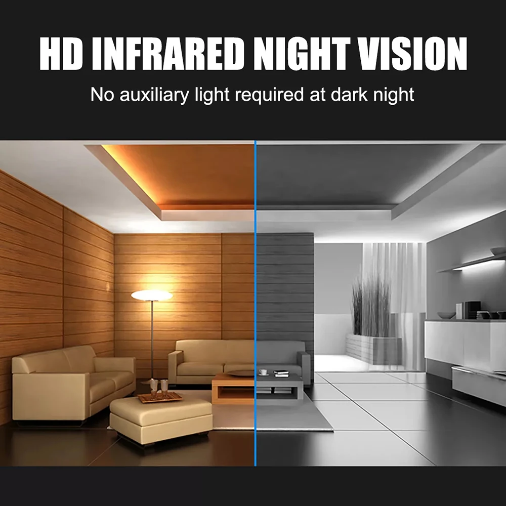 HD 1080P Mini fotocamera da 1.3 pollici Videoregistratore digitale Visione notturna a infrarossi Fotocamera per il corpo della polizia Videocamera sportiva ruotabile - immagine 5