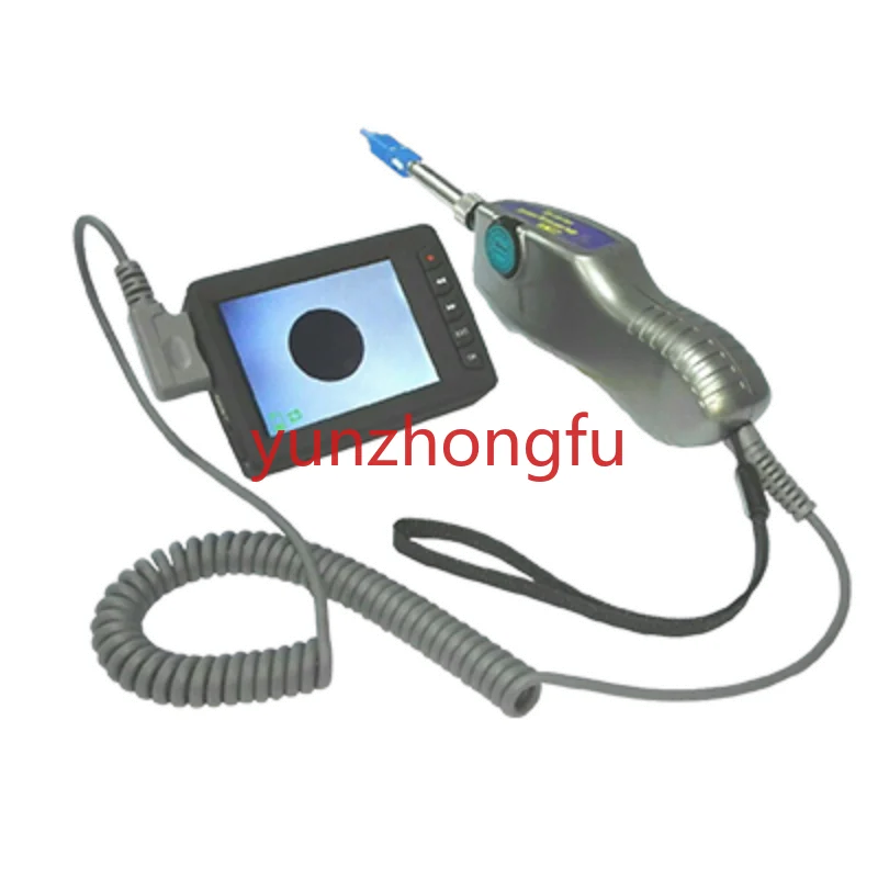 

Handheld High Resolution Fibre Optique Inspector Kit FTTH Optical Connectors 400X Fiber Microscope