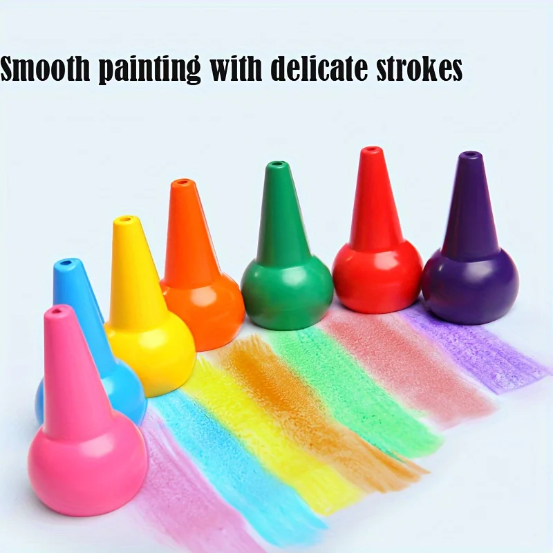 12 Color Finger Crayon Oil Painting Stick Crayon is Not Dirty Not Sticky Hand Safe Student Art Set Finger Multi Color C oil pastels colored crayons oil painting sticks children painting supplies