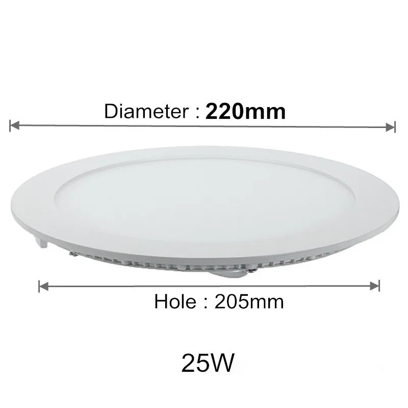 Versatile Dimmable LED Ceiling Downlight - Round Recessed Panel Light