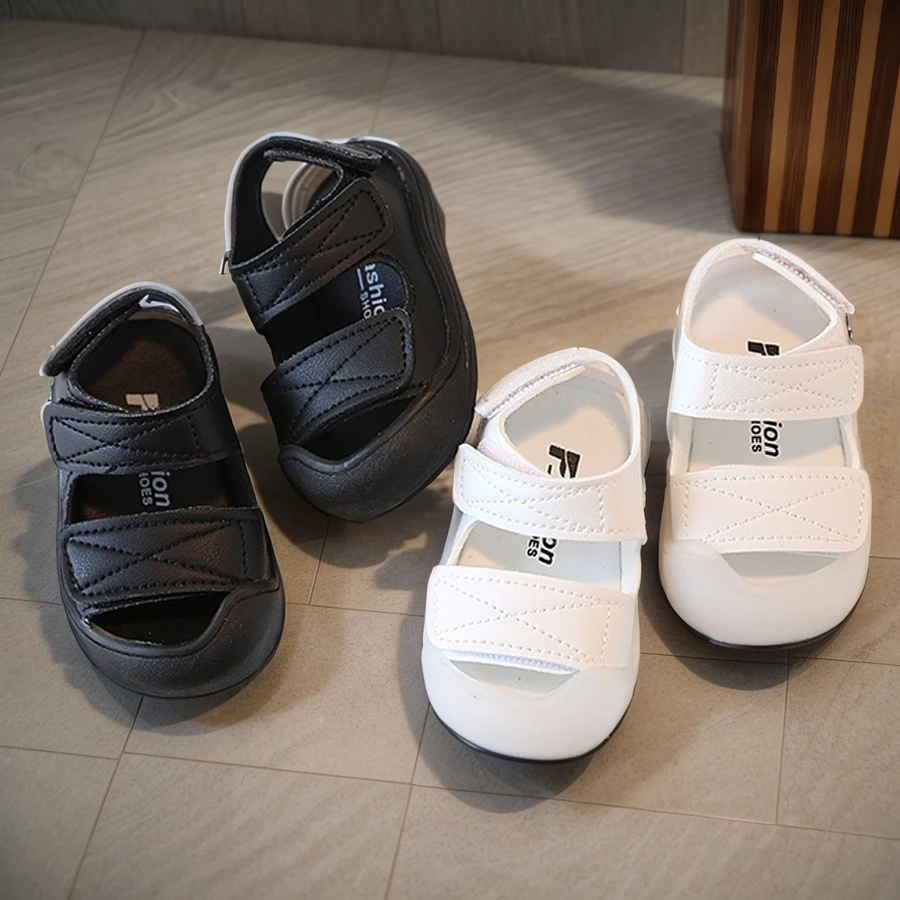 Baby Infant Toddler Boys Girls Summer Sandals Leather Soft Sole Beach Casual Comfortable Kids Children Shoes Outdoor Footwear