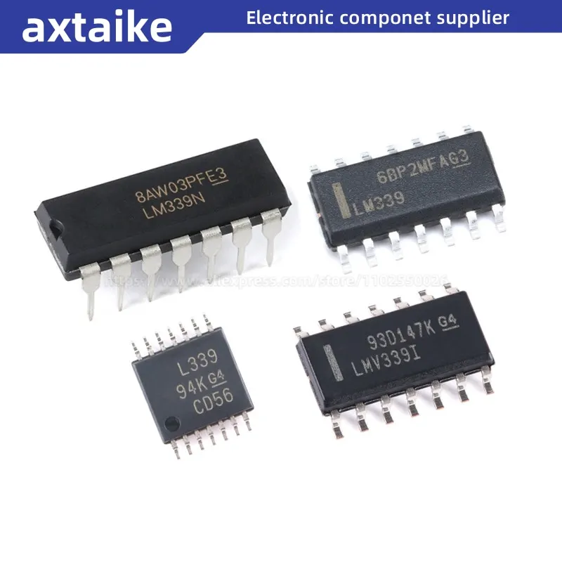 

10PCS LM339 LM339N DIP-14 LM339DR LM339DT LM339DR2G LM339DG LM339ADR LMV339IDR LM339I SOIC14 LM339PWR TSSOP14 Analog Comparators