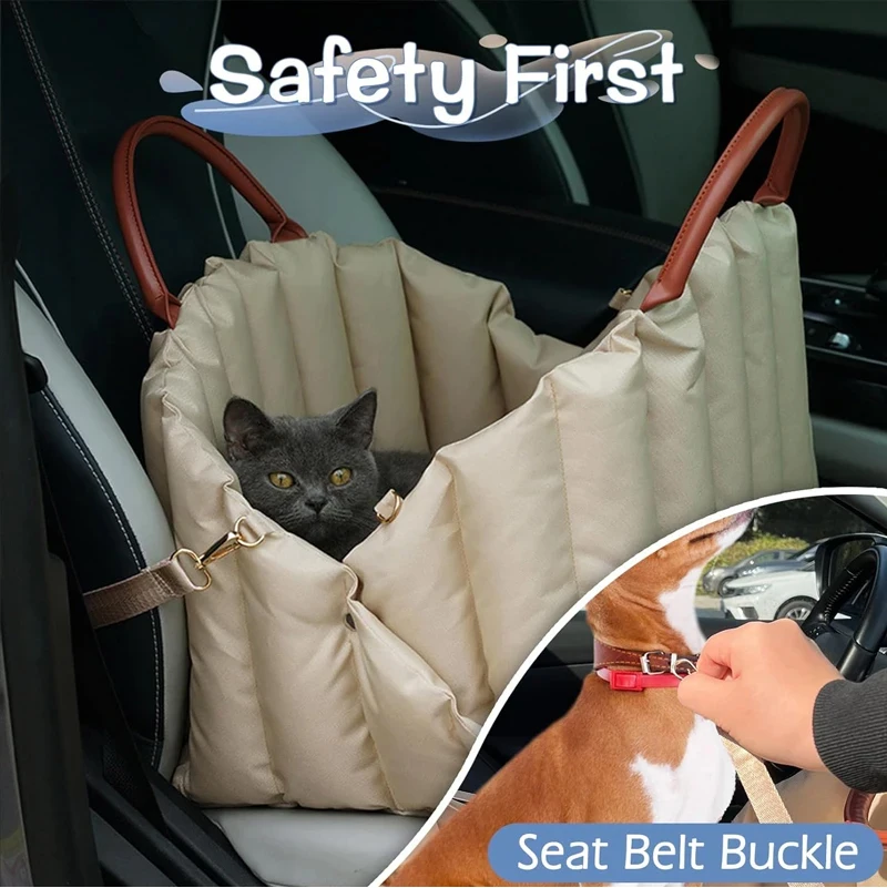 Car Seat Cat Bag Bed for Small Dogs and Cats - PeticaDeals