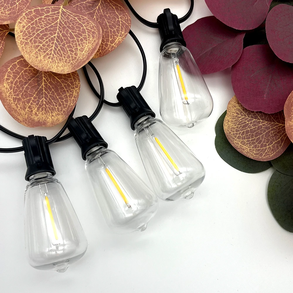 

LED ST38 Festoon Lights Patio String Light Shatterproof Bulbs Patio Lights String for Garden Outside Backyard Wedding