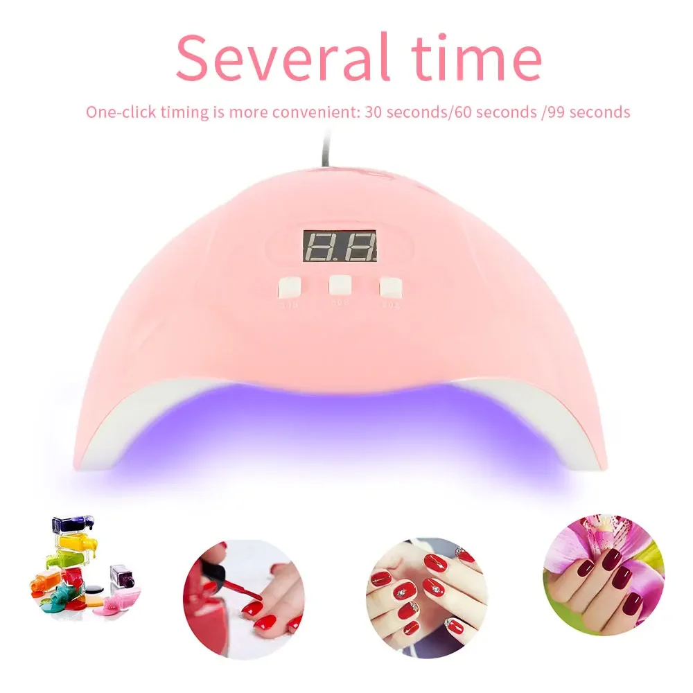 54 W Nail Dryer UV Nails Lamp 18 LED Auto Sensor Nail Art Tools For Manicure Dry Drying Gel ice Polish Lamp