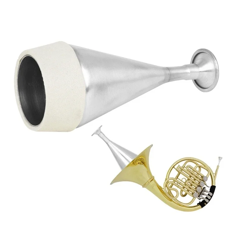 

Портативный бесшумный рожок из алюминиевого сплава, глушители, универсальный рожок, для более слабых начинающих, практика, для