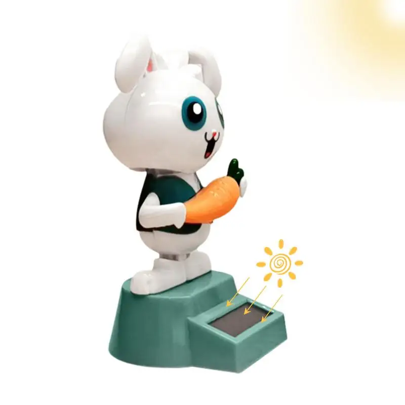 

Funny Solar Powered Dancing Swing Rabbit Doll Swing Animated Bobble Dancer Toy Car Interior Home Decor Gifts For Friend