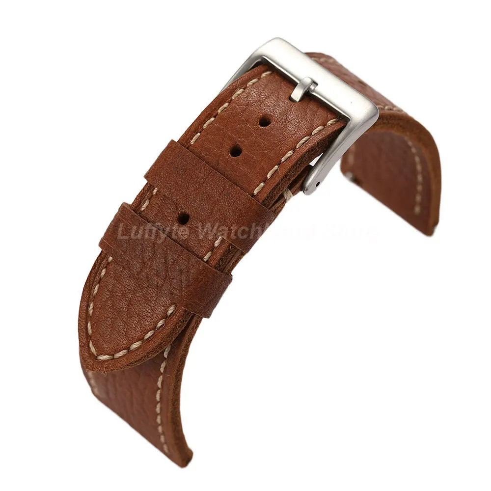 Premium Handmade Vintage Leather Watch Strap – Genuine Calfskin