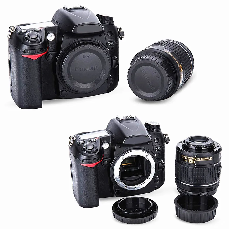 2 In 1 Rear Lens Cap Camera Body Cover Cap For Nikon D3400 D3300 D3100 - Foto 8