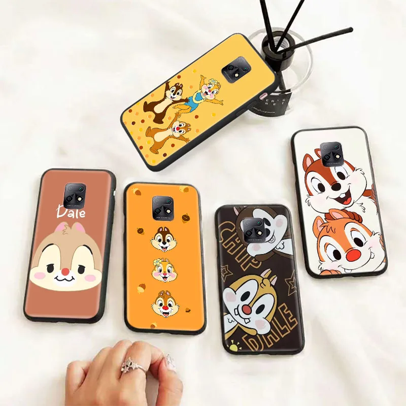 Custodia Morbida Nera Chip Dale Per Samsung Galaxy S7 Edge J2 Prime J4 Core J5 Plus J7 Duo J8 Pro