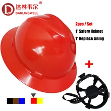 

V Gard Full Brim Hard Hat with Lining Safety Helmet Accessories for Construction Engineers Railway Metallurgy Wide Brim Work Cap