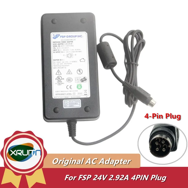 

Genuine FSP FSP070-RAA Switching Power Supply AC Adapter 4Pin 24V 2.92A 70W Charger 370-006-01