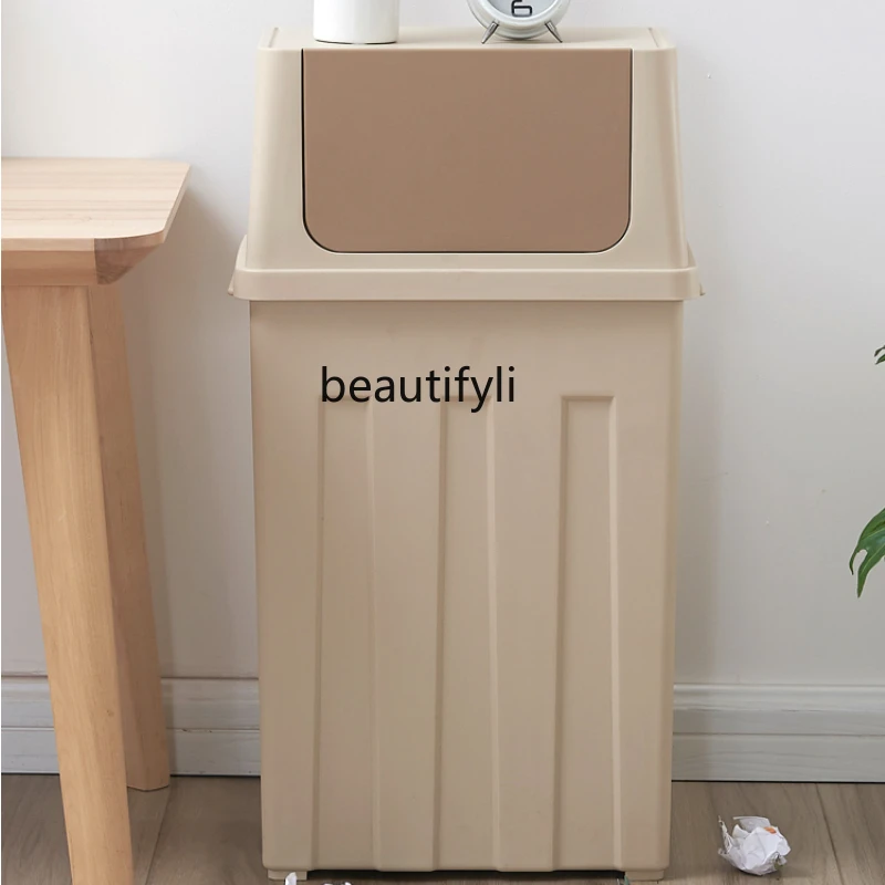 

Large Capacity Kitchen Trash Can Commercial Classification Office School Dormitory Corridor Restaurant Hotel with Lid