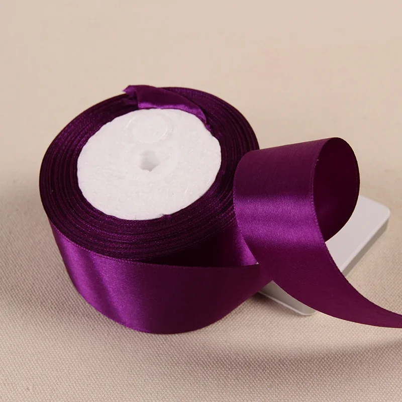 Purple Lavender Violet Satin Ribbons Christmas Wedding Romantic Silk Ribbon DIY Handmade Crafts 6-10-15-20-25-40-50mm Ribbons Satin Ribbons Ribbon Supplies Christmas Ribbon Satin Ribbon Chiffon Silk Ribbon Ribbon Decoration