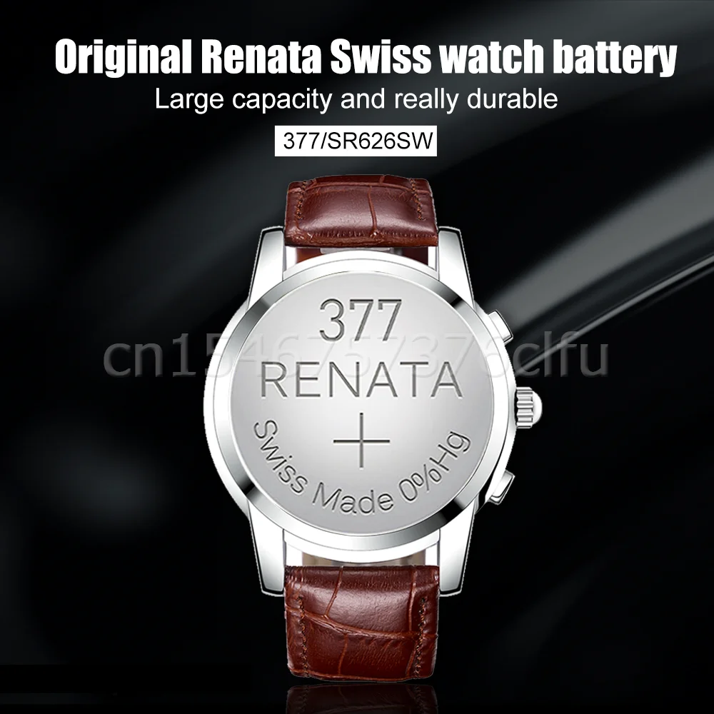 10 units 377 Renata Silver Oxide Quality Watch Battery SR626SW