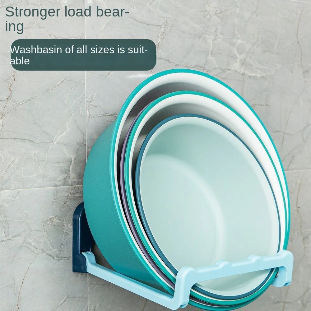 No-drill Bathroom Shelf for Basin and Basket Storage 3