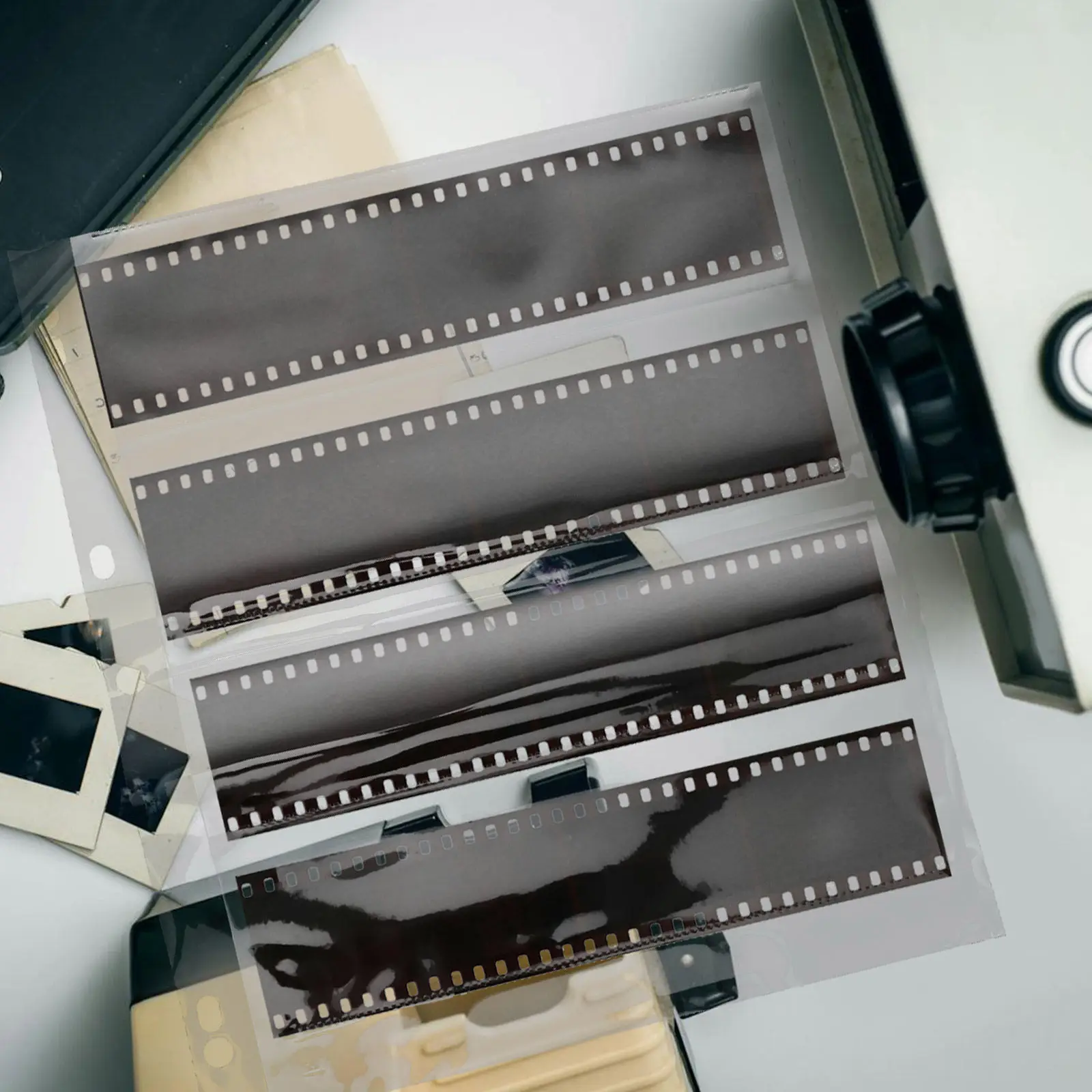 10Pcs 필름 네거티브 가방 보관용 시트 사진 컬렉션 주최자용 플랫 필름 슬리브 보호용 파우치