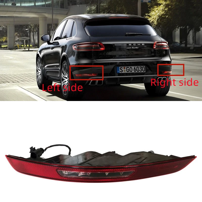 

For Porsche macan 2014-2021 Car Accessories LED rear fog lamp Rear Bumper Lights Assembly bumper reflector lamp reversing lamp