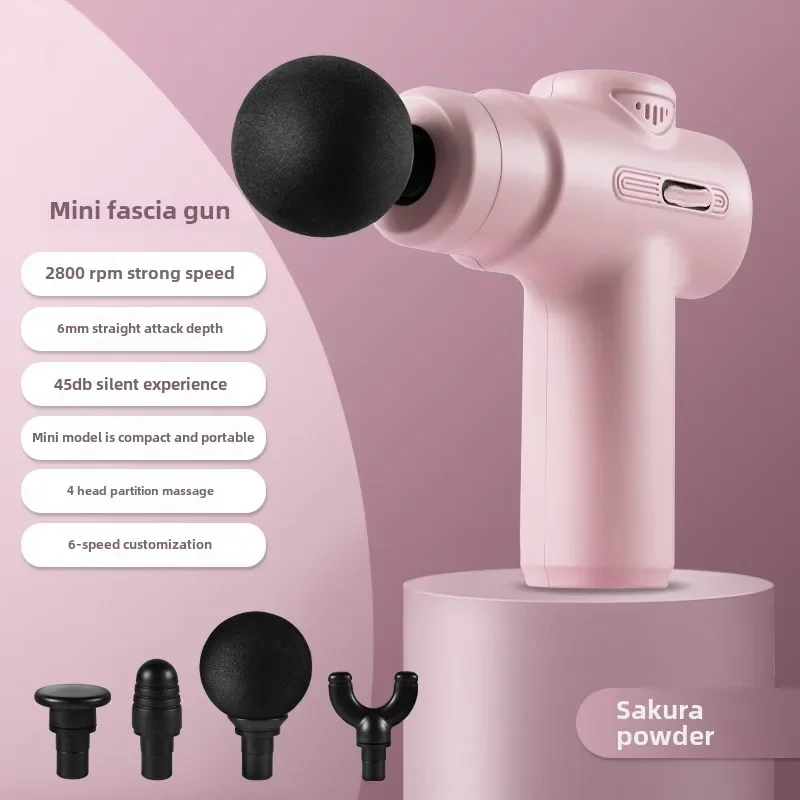 4Head USB Mini Massage Gun Fascia Machine Muscle Relaxation Vibrating Gun Rod Massage Fitness tool Muscle massager gun for you