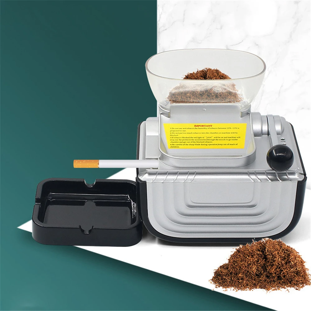 

Electric Cigarette Rolling Maker Fully Automatic Convenient 6.5mm Pipe Cigarette Making Machine Smoking Gadgets For Men Gift