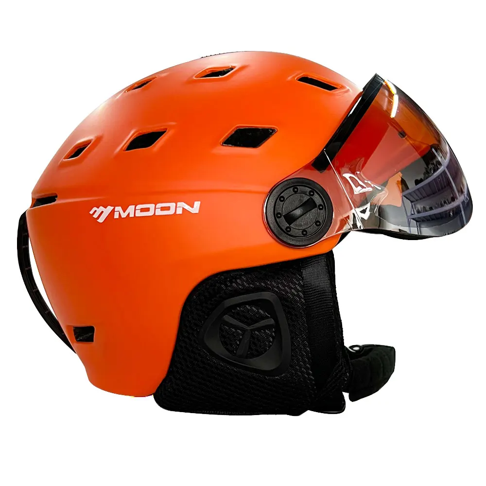 MOON Goggles Skiing Helmet Integrally-Molded PC+EPS High-Quality Ski Helmet Outdoor Adult Sport Ski Snowboard Skateboard Helmets 4