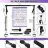 Portable Pilates Bar Kit with Resistance Bands for Exercise Resistance Bands Home Gym Equipment Supports Full Body Workouts New 4