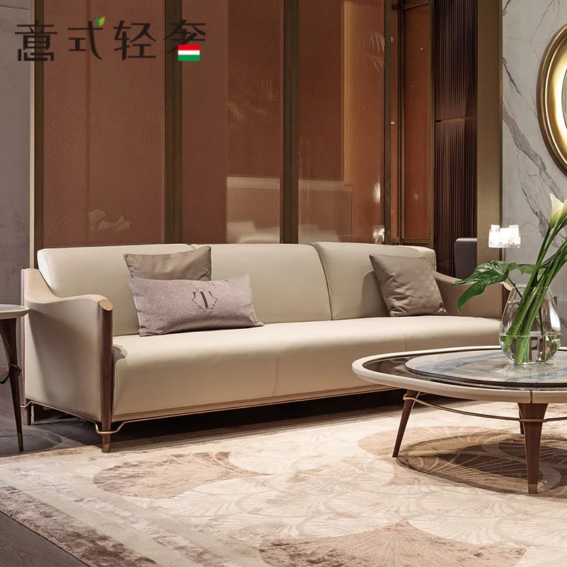 Luxury Italian Luxury Furniture Brand Handmade Living Room Solid Wood