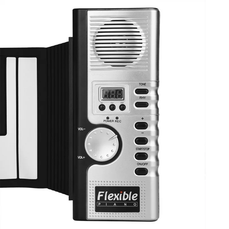 Description Picture 6 of itemEnglish 61 Key Hand-rolled Piano Built-in Speaker Silicone Folding Adult Electronic Organ Beginner Keyboard Musical Instruments