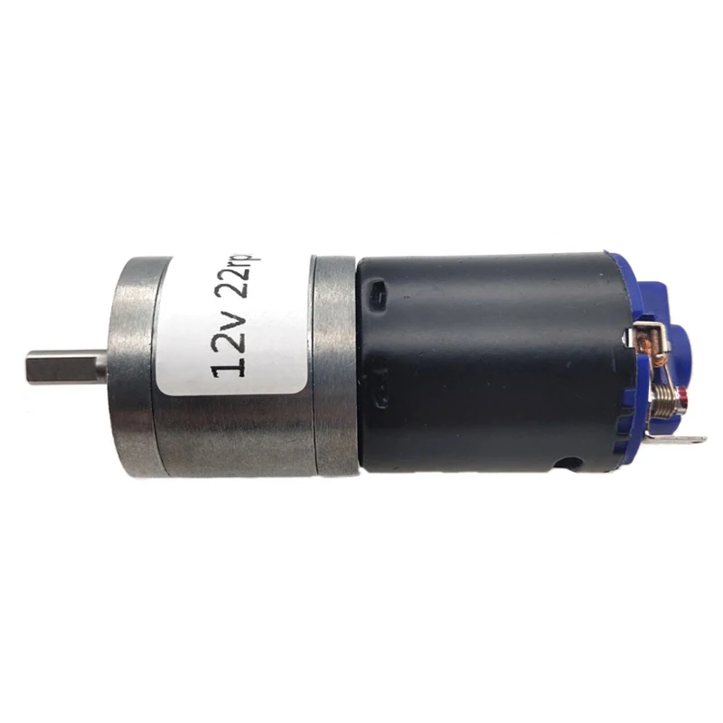 High torque geared reduction motor 12v 25mm gearbox speed down higher rpm 370 electric pmdc motor 4mm d-type shaft JGA25-370DG