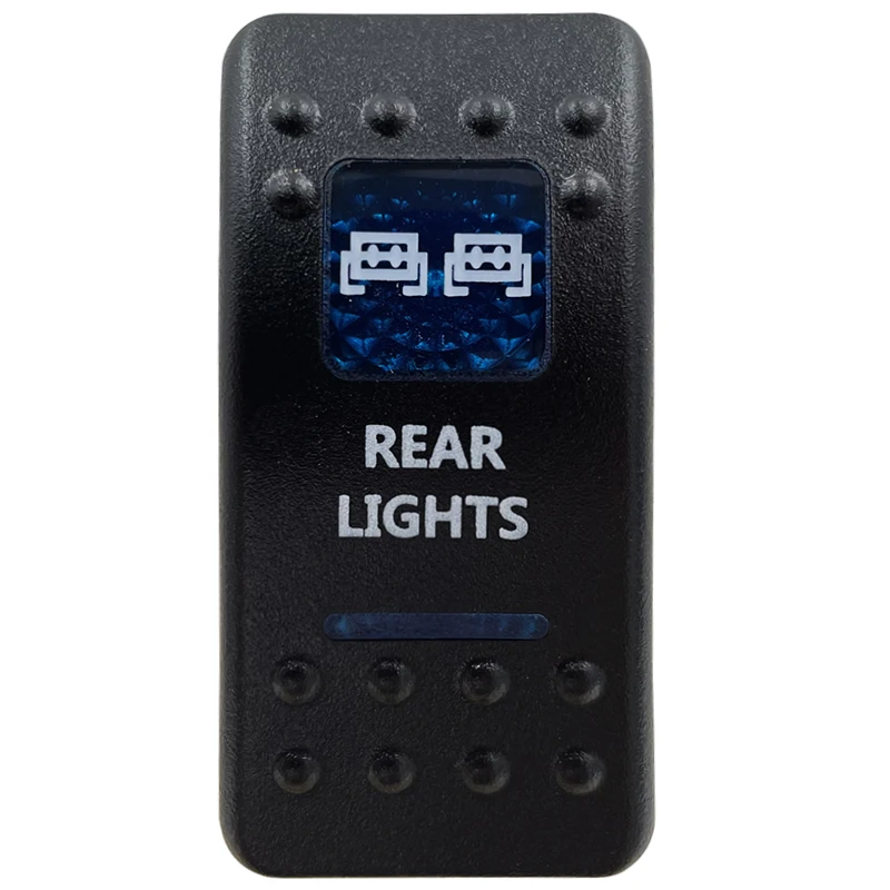 Blue LED Rocker Switch Button - Enhanced Interior Lights & Camper Accessories